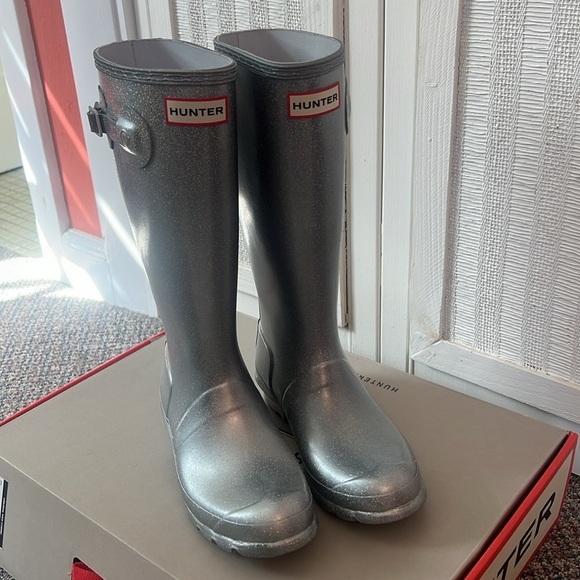 Hunter Original Tall Cosmic Rain Boots size 5 - Picture 5 of 11